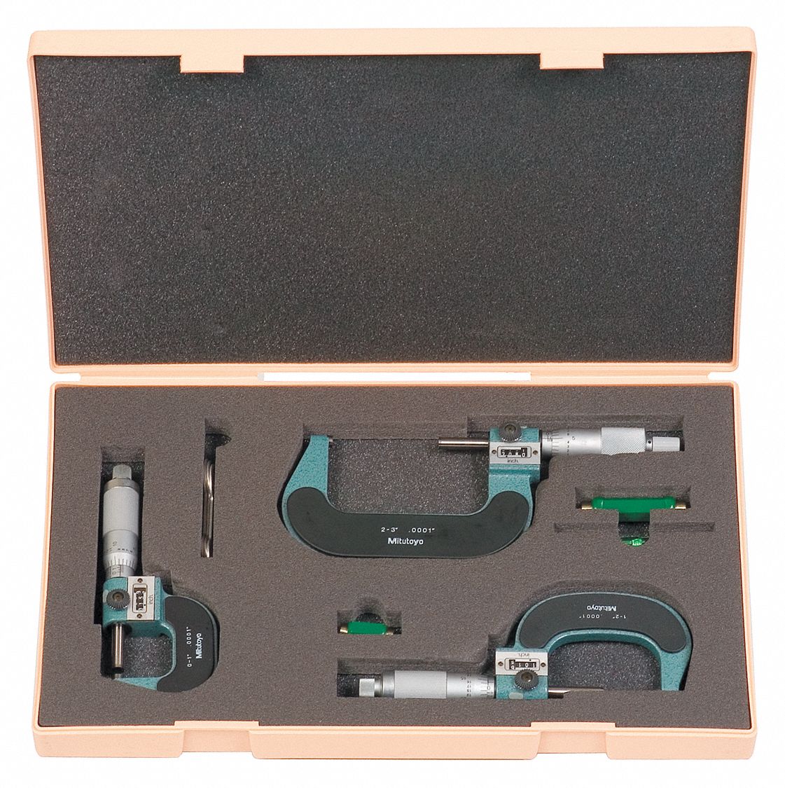 DIGIT MICROMETER, 3-PIECE SET, 0-3 IN, OUTSIDE DIGIT
