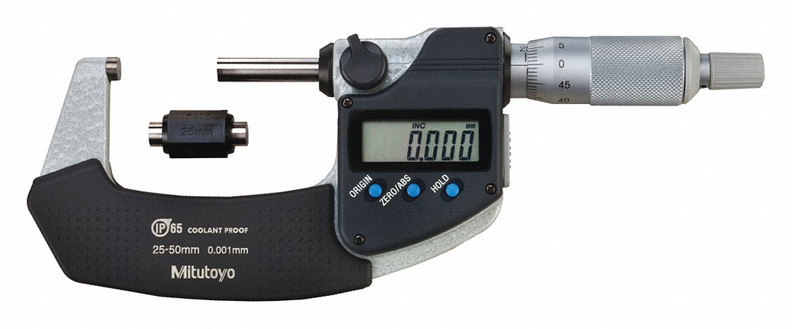 DIGIMATIC DIGITAL MICROMETER, RANGE 25 MMTO 50 MM, WITH OUTPUT