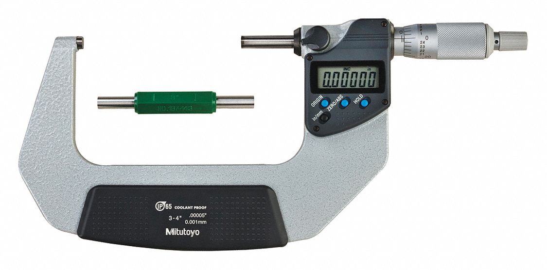 DIGIMATIC MICROMETER 4 IN NO-SPC OUTPUT, 75 TO 100 MM