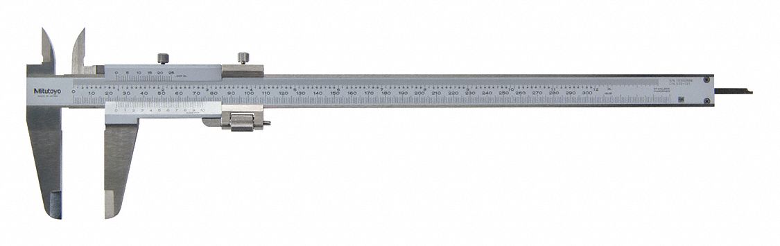 MITUTOYO VERNIER CALIPER, 11 INCH, 280 W, FINE AD - Vernier Calipers ...