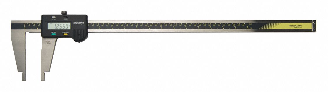 Nib Jaw Digital Caliper: 0 in to 18 in /0 mm to 450 mm, Cabled, +/- 0.0020 in Accuracy