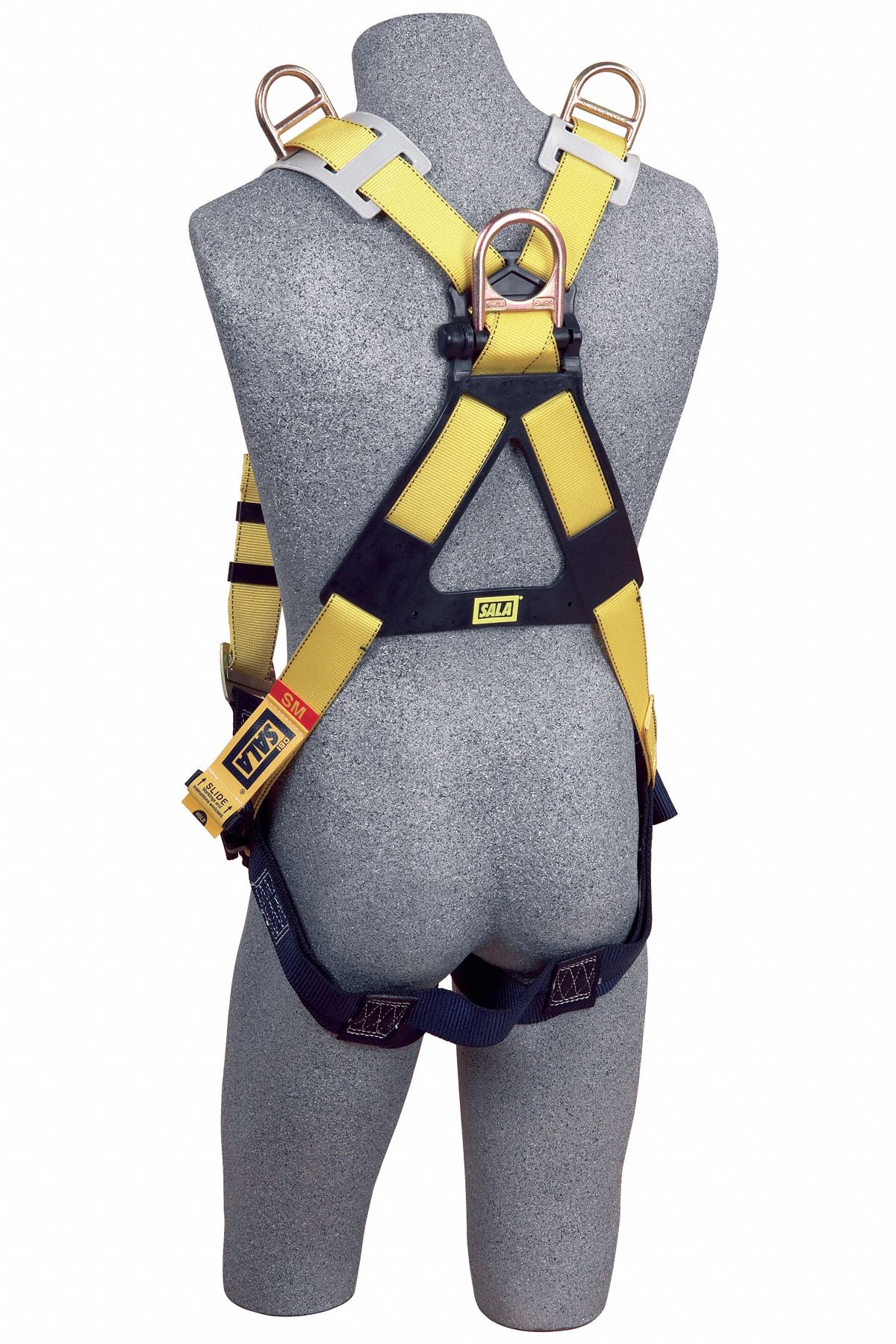 3M DBISALA Full Body Harness, 420 lb, Yellow XL 39Y0781101257 Grainger