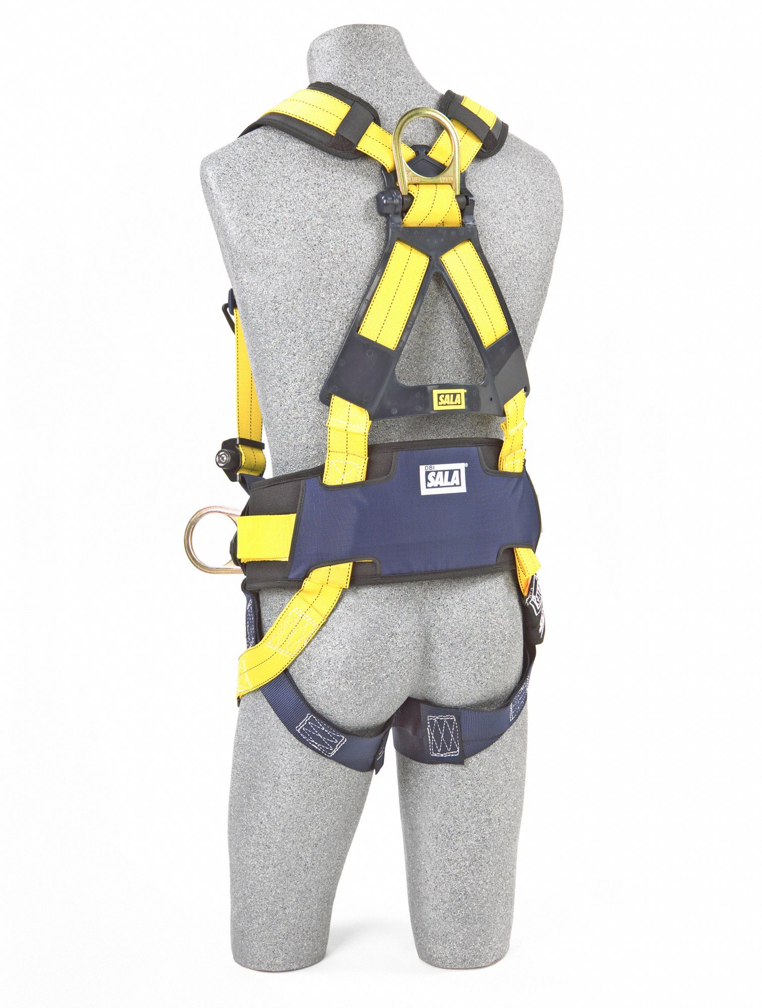 3M DBISALA Full Body Harness, 420 lb, Yellow M 39Z6021110576