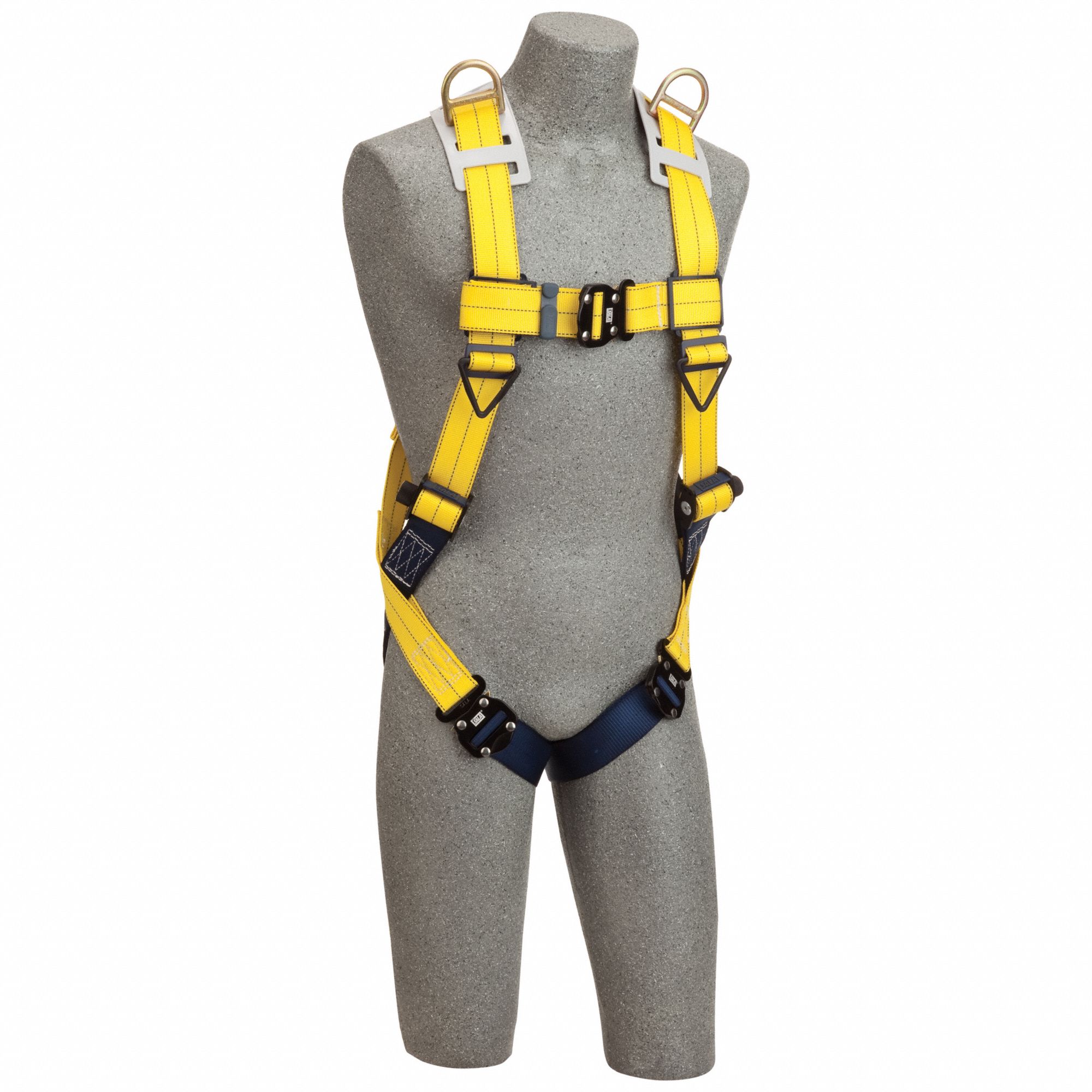 Full Body Harness: Gen Use, Vest Harness, Quick-Connect / Quick-Connect, Cam, XL, Yellow