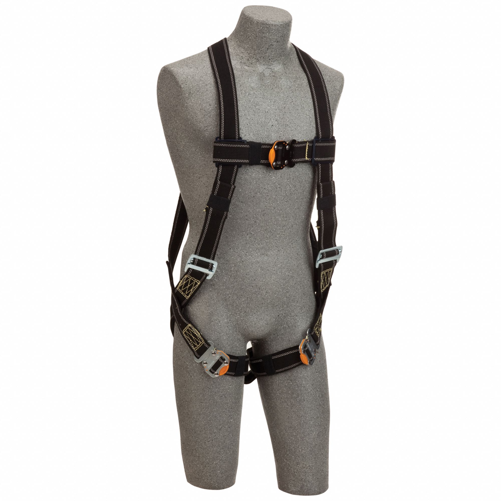 Full Body Harness: Arc Flash, Vest Harness, Quick-Connect / Quick-Connect, Mating, Black