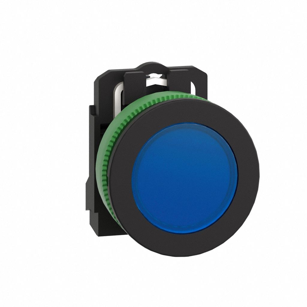 Pilot Light: 30 mm Panel Mounting Size, Blue, LED, XB5 Series
