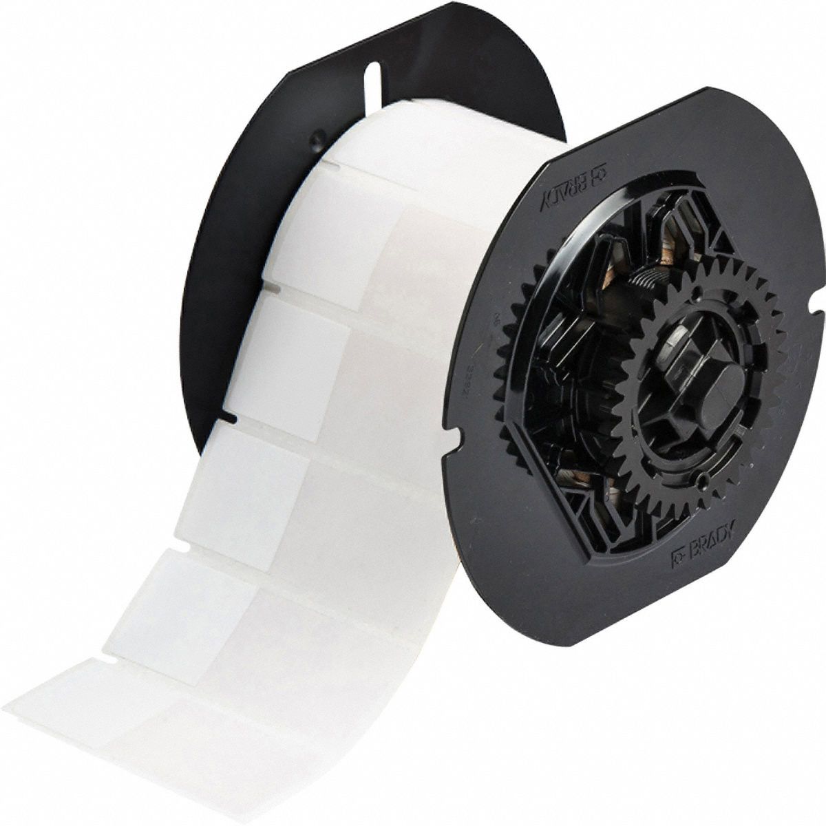 Wraparound Label: 2 5/8 in x 1 in, Vinyl, White (Matte), For 0.26 in to 0.52 in Wire Dia