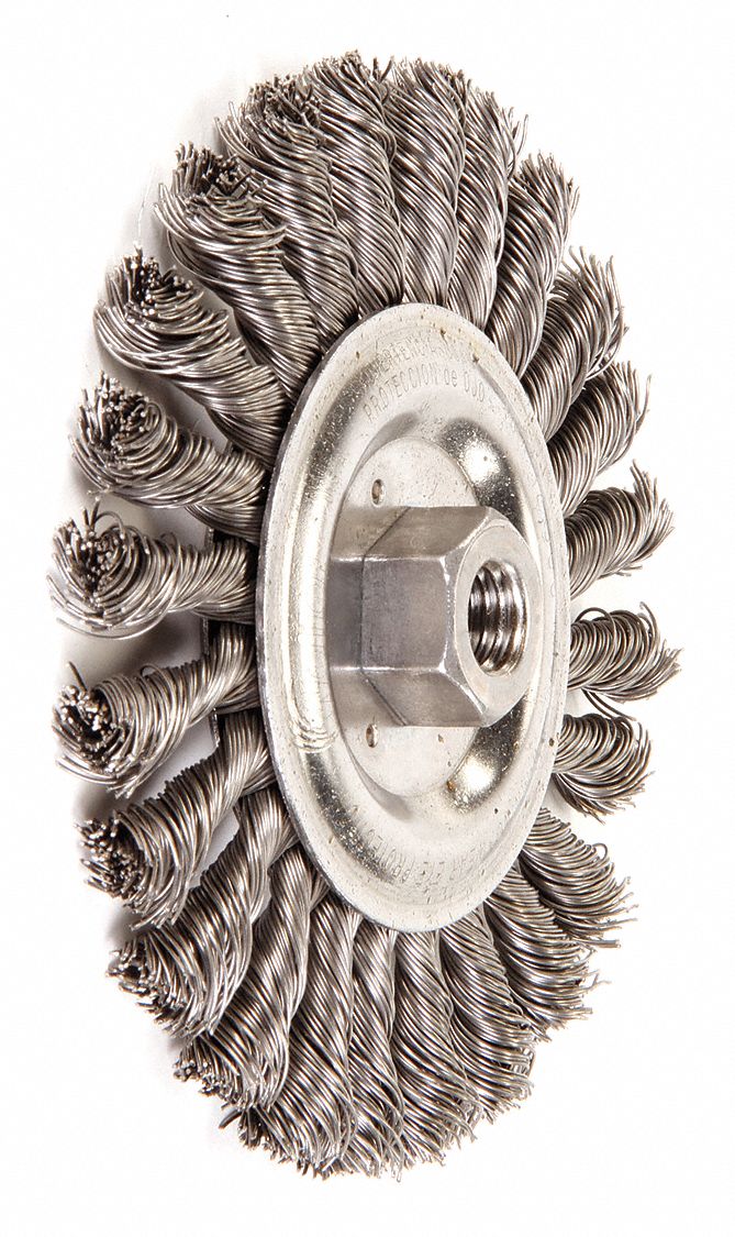 Twist Wire Wheel Brush Threaded Arbor