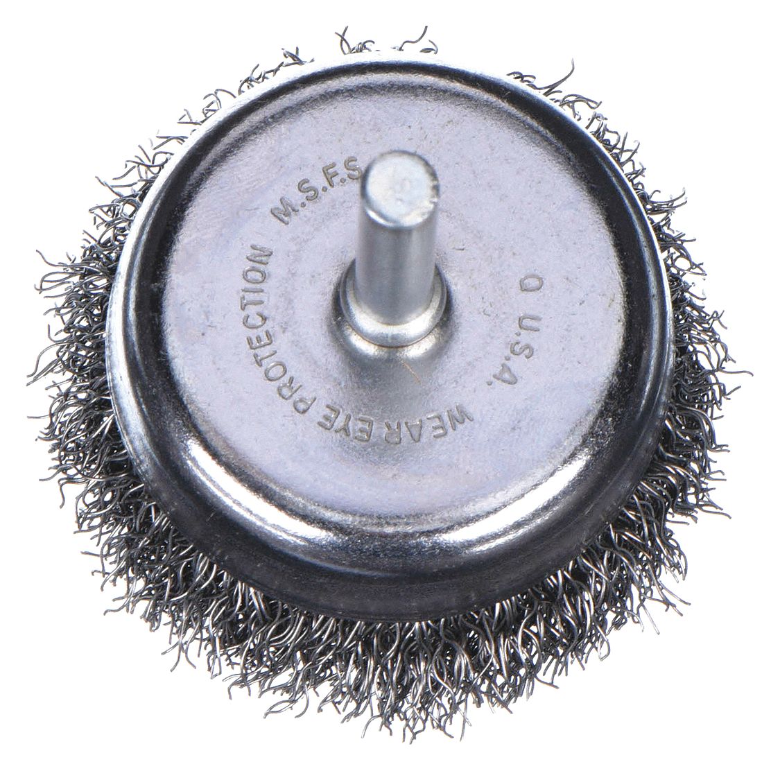 WEILER, Crimped Steel, 1 3/4 in Brush Dia, Cup Brush 3A20390116