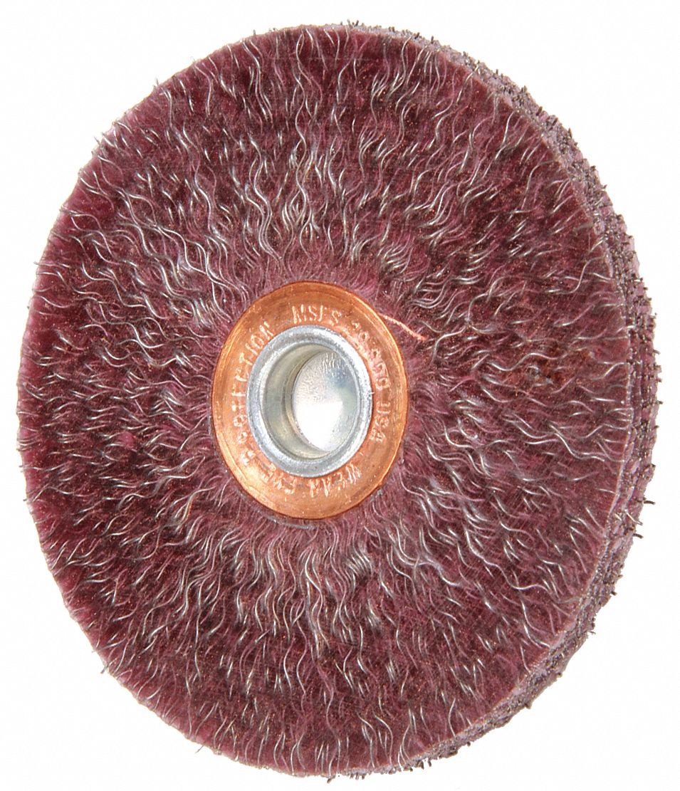 Encapsulated Wire Wheel Brush Stem 3 In.