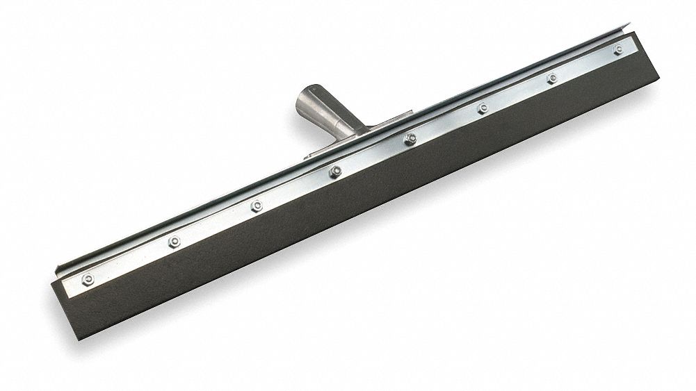 Mallory 840-24 Gray 24-Inch Straight Squeegee Blade - Heavy-Duty Floor Squeegee Rubber, Epoxy Coated Frame