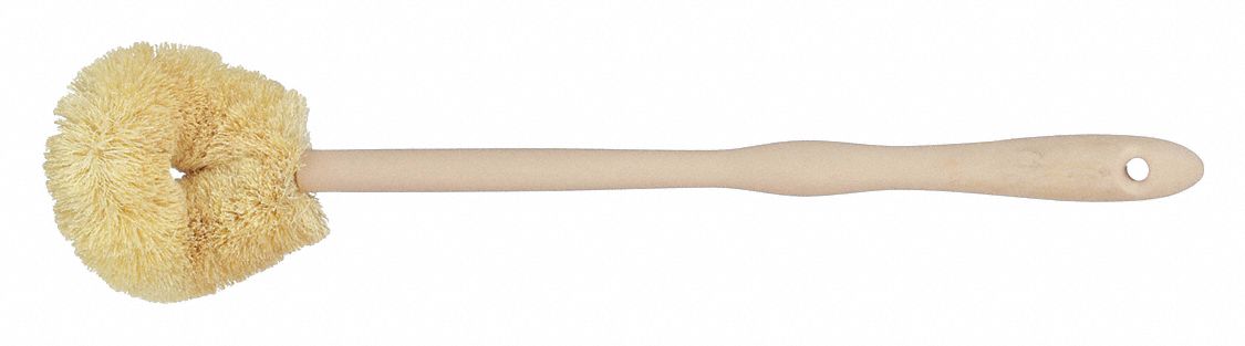 TOILET BRUSH,20 IN L,NATURAL