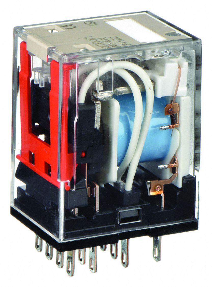 GENERAL PURPOSE RELAY, SOCKET MOUNTED, 5 A CURRENT RATING, 24V DC, 14 PINS/TERMINALS, 4PDT