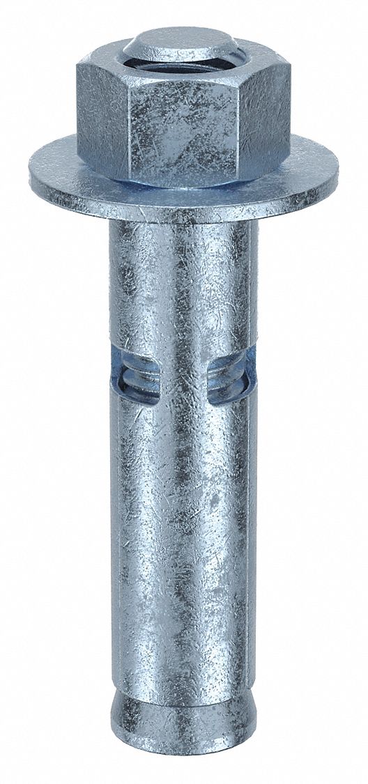 RED HEAD, Expansion Anchor Head Style Hex Nut, Steel, Sleeve Anchor 3A480HN5830 Grainger