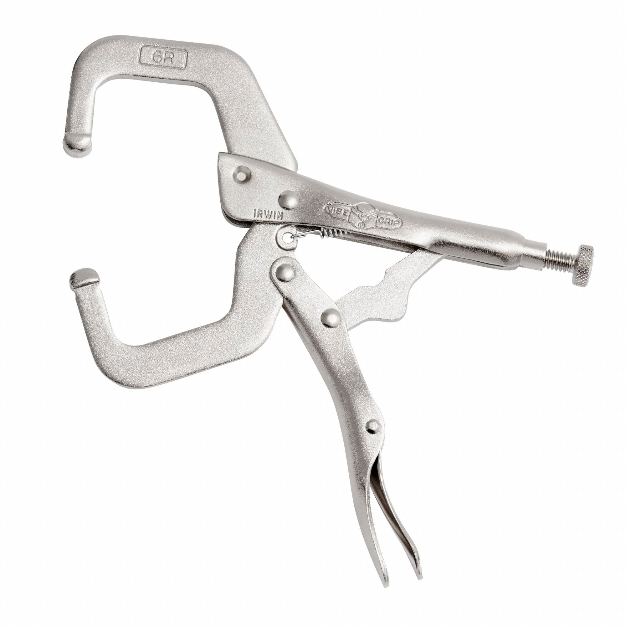 IRWIN Vise-Grip Extended-Throat C-Clamp with Regular Tips 7 1/2in Model# 211 Jaw Opening