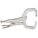 LOCKING C-CLAMP, FIXED, 2¼ IN MAX JAW OPENING, 1½ IN THROAT D, 6 IN OVERALL CLAMP L