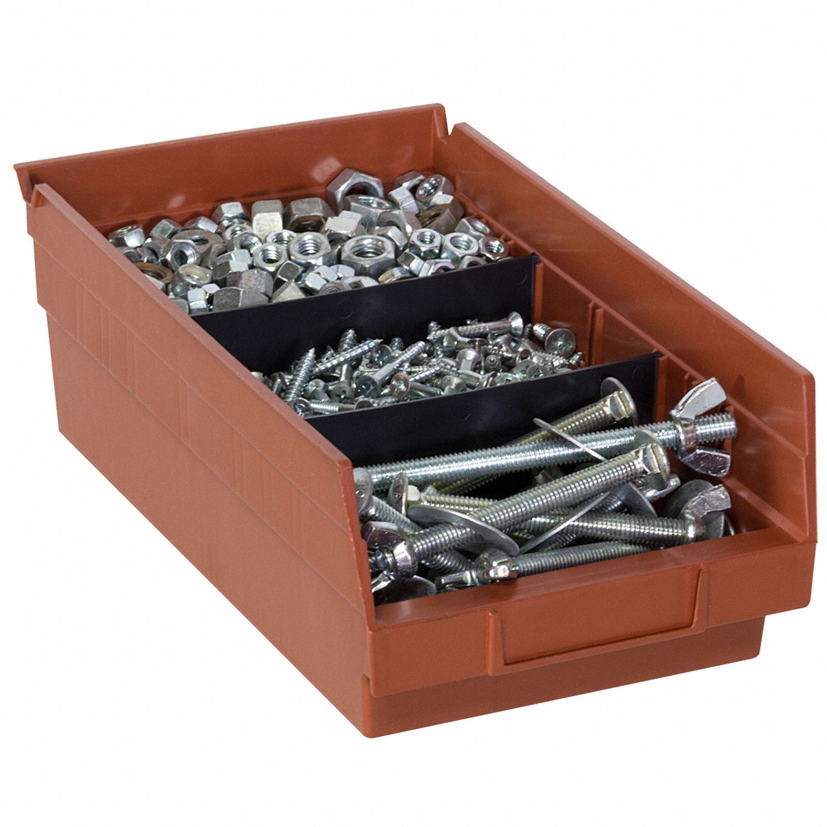 AKROMILS Divider 6 1/8 in x 2 7/8 in, Black 3A56440130 Grainger