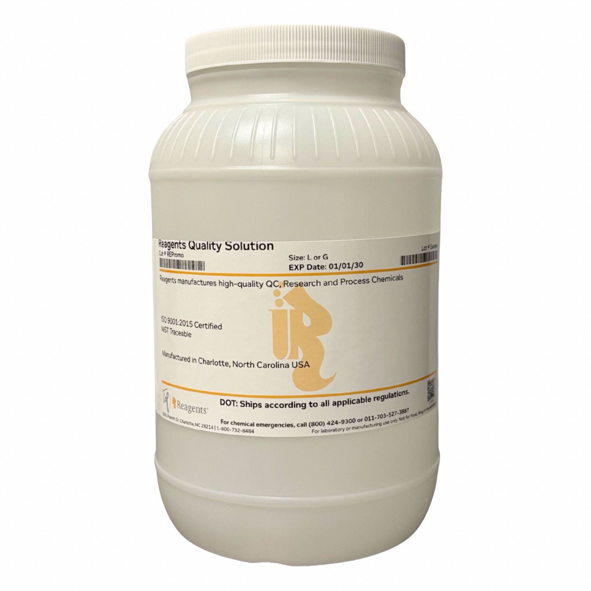 Ammonium Bifluoride: Purified, 3 kg, 1341-49-7, <gt/>95% Concentration, Salt, Solid, Jar, Polycoated