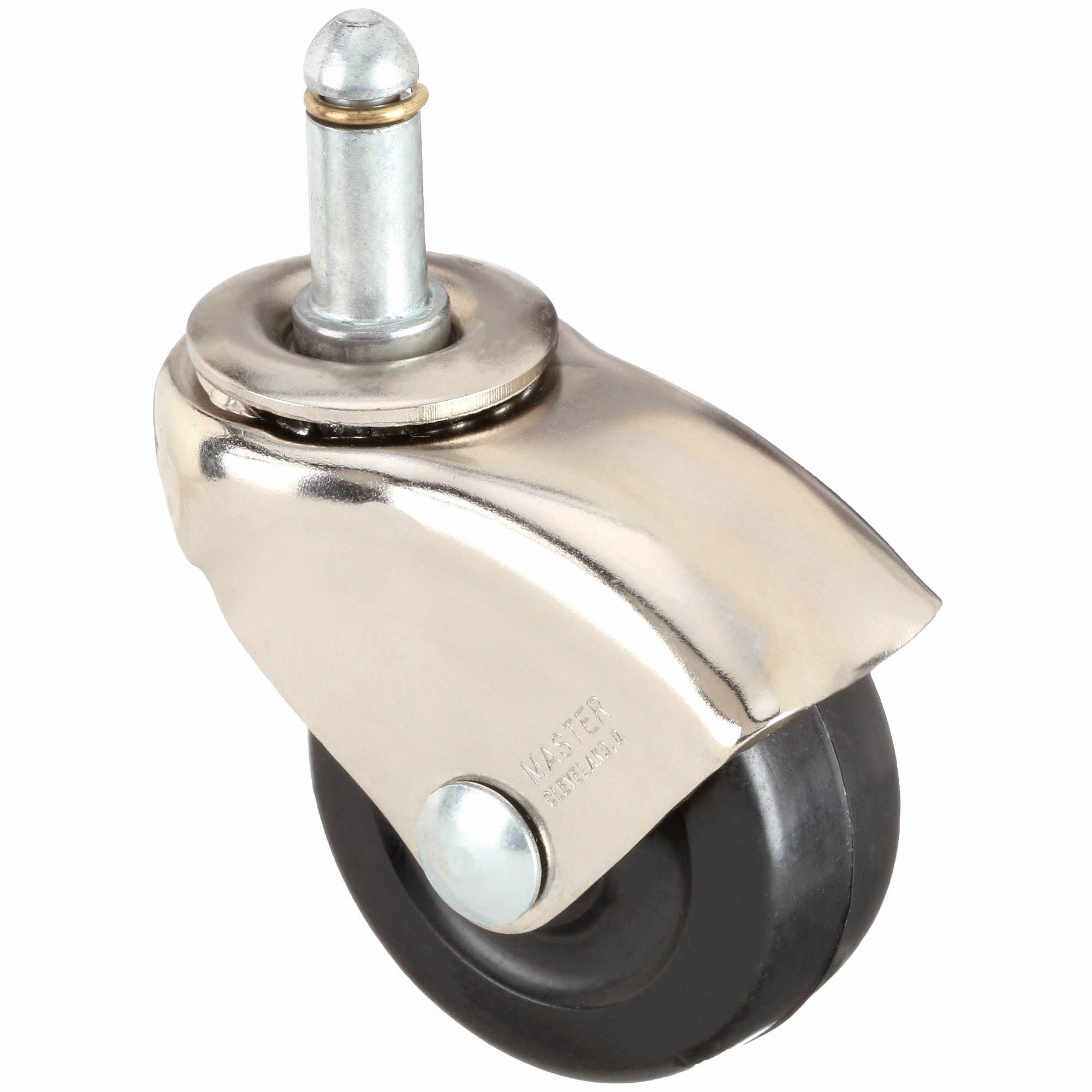GRAINGER APPROVED FrictionRing Stem Caster 2 in Wheel Dia., 75 lb, 2 1/2 in Mounting Ht