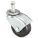 SWIVEL STEM CASTER,RUBBER,2 IN.,75 LBS.