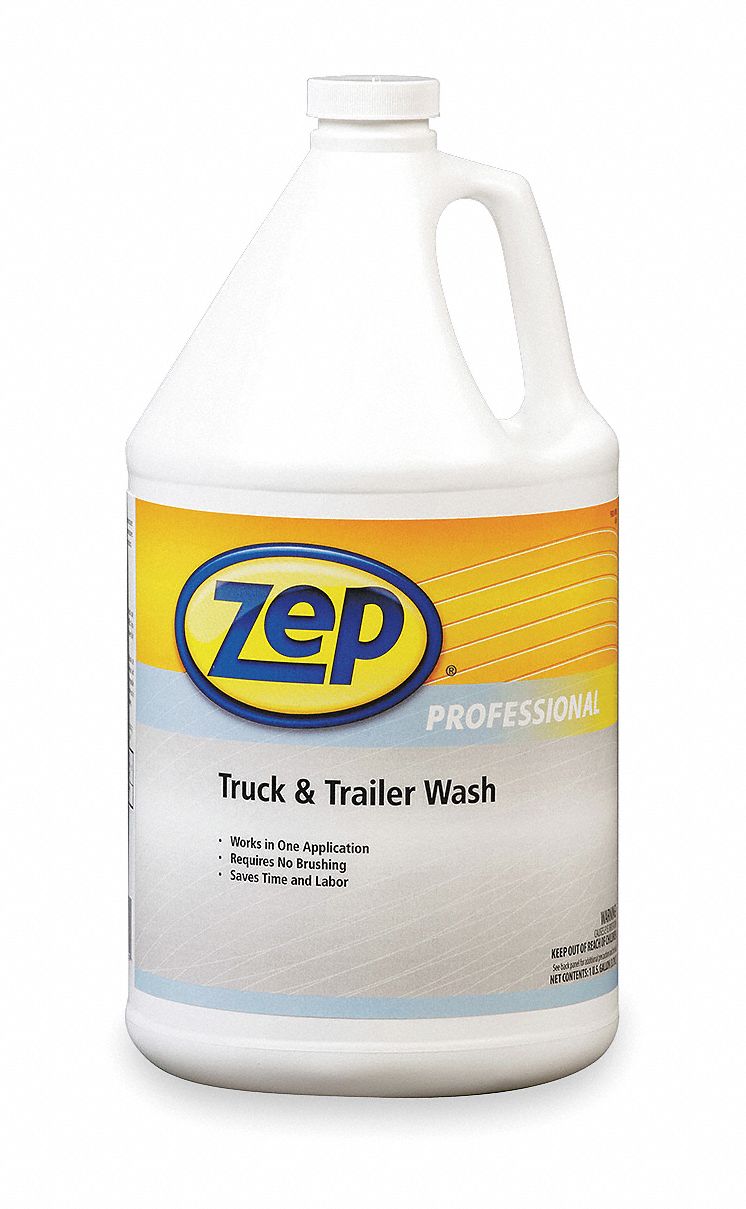 Truck And Trailer Wash Concentrate: Truck & Trailer Wash, Liquid, Bottle, 1 gal Container Size, Mild