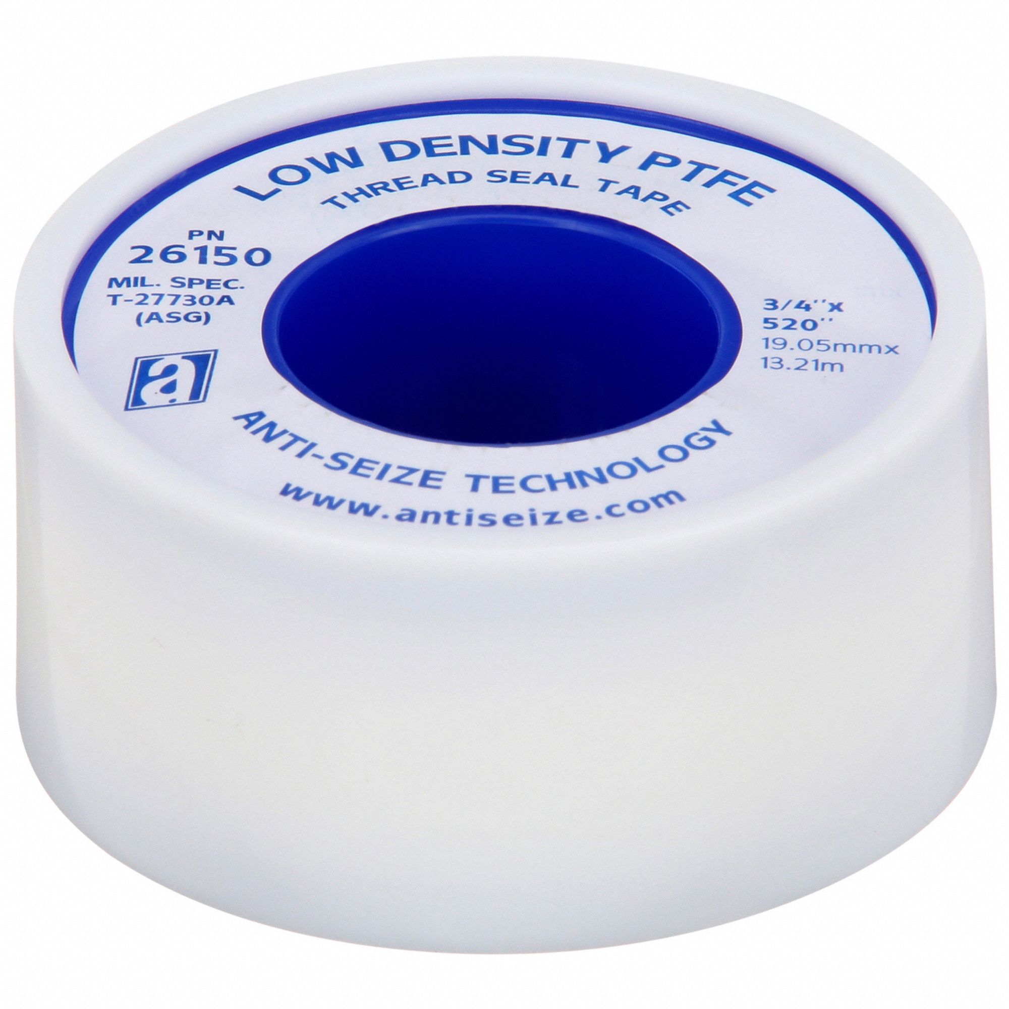 ANTISEIZE TECH., POLYTEMP®, Low Density, Thread Sealant Tape 3AB56