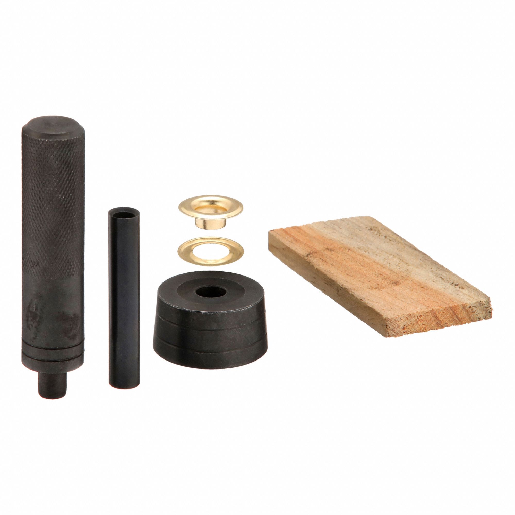 Grommet Kit: Brass, 0.38 in Inside Dia, 0.83 in Outside Dia, 0.12 in Overall Thick