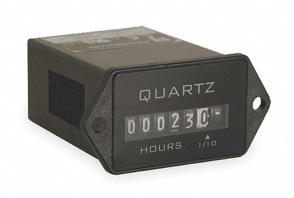 TRUMETER Hour Meter Electromechanical Hours Tenths Display Units 