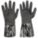 CHEMICAL RESISTANT GLOVES, 26 MIL, 14 IN LENGTH, GRAIN, SIZE 10, BLACK