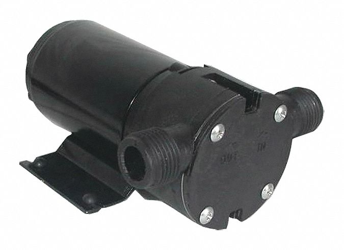 UTILITY PUMP, 12V DC, 40 FT MAXIMUM HEAD, 1 FT CORD L, 3/8 IN FNPT/3/4 IN MGHT, BUNA-N, FNPT