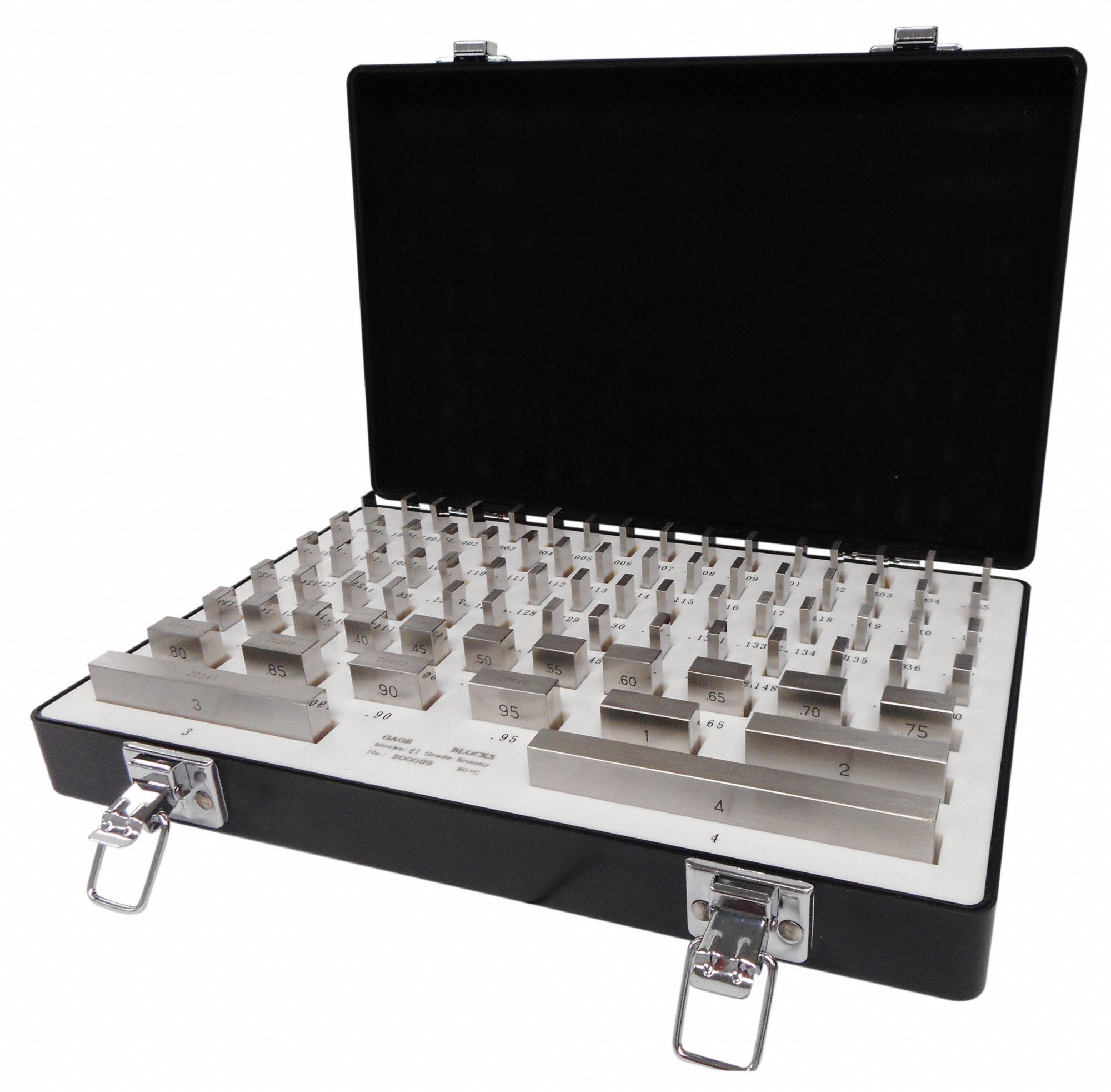 STARRETT, 81 Pieces, Grade ASME B, Rectangular Gauge Block Set 3ACH2RS81.B Grainger