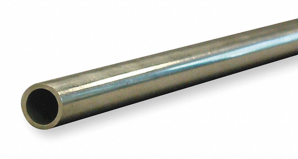 TUBING: SEAMLESS, 304 STAINLESS STEEL, ⅝ IN OUTSIDE DIAMETER, 0.495 IN INSIDE DIAMETER, 6 FT L