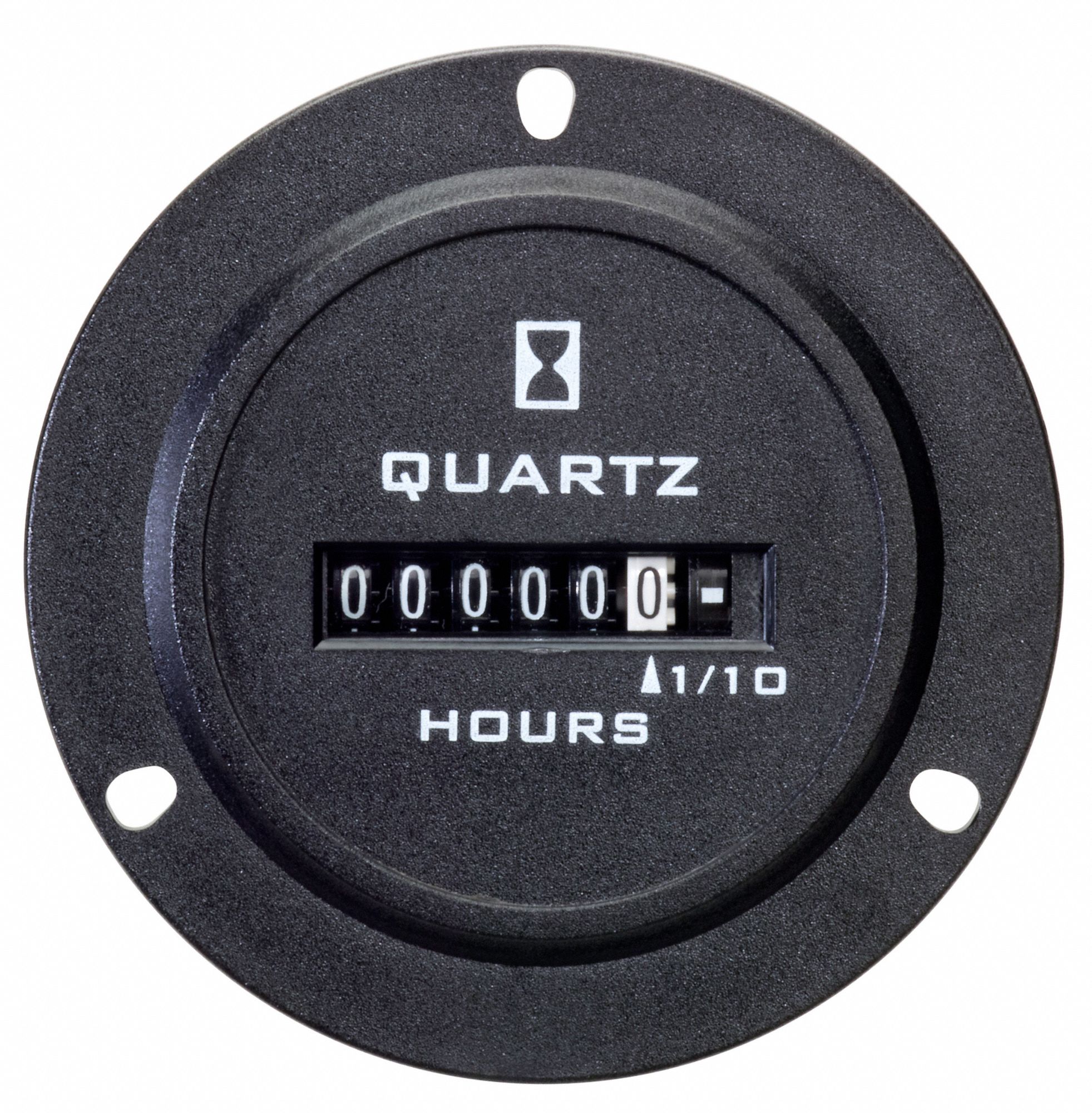 TRUMETER Hour Meter, Electromechanical, Hours/Tenths Display Units