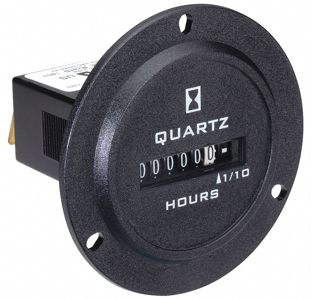 TRUMETER, Hour Meters, Front Panel Mounting, Hour Meter 3AE117220004 Grainger