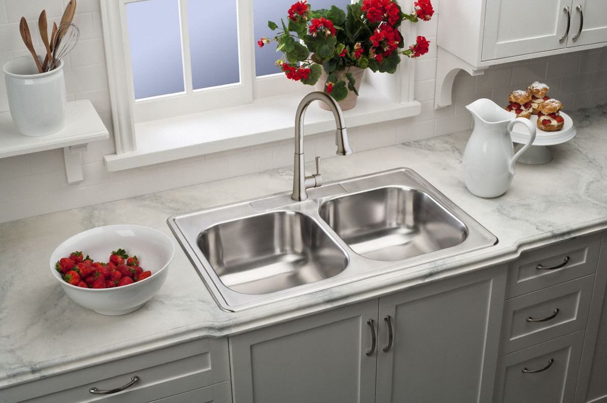 elkay dayton double bowl kitchen sink