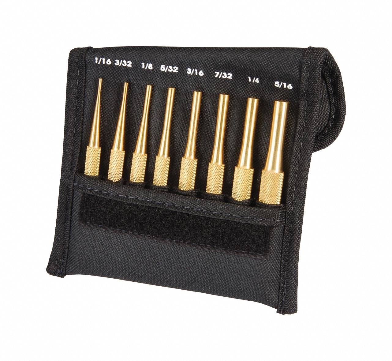 913611-6 Proto Drive Pin Punch Set: 5/32 in_3/16 in_7/32 in_1/4 in_5/16 in  Tip Dia, 8 in Overall Lg, 5 Pieces, SAE