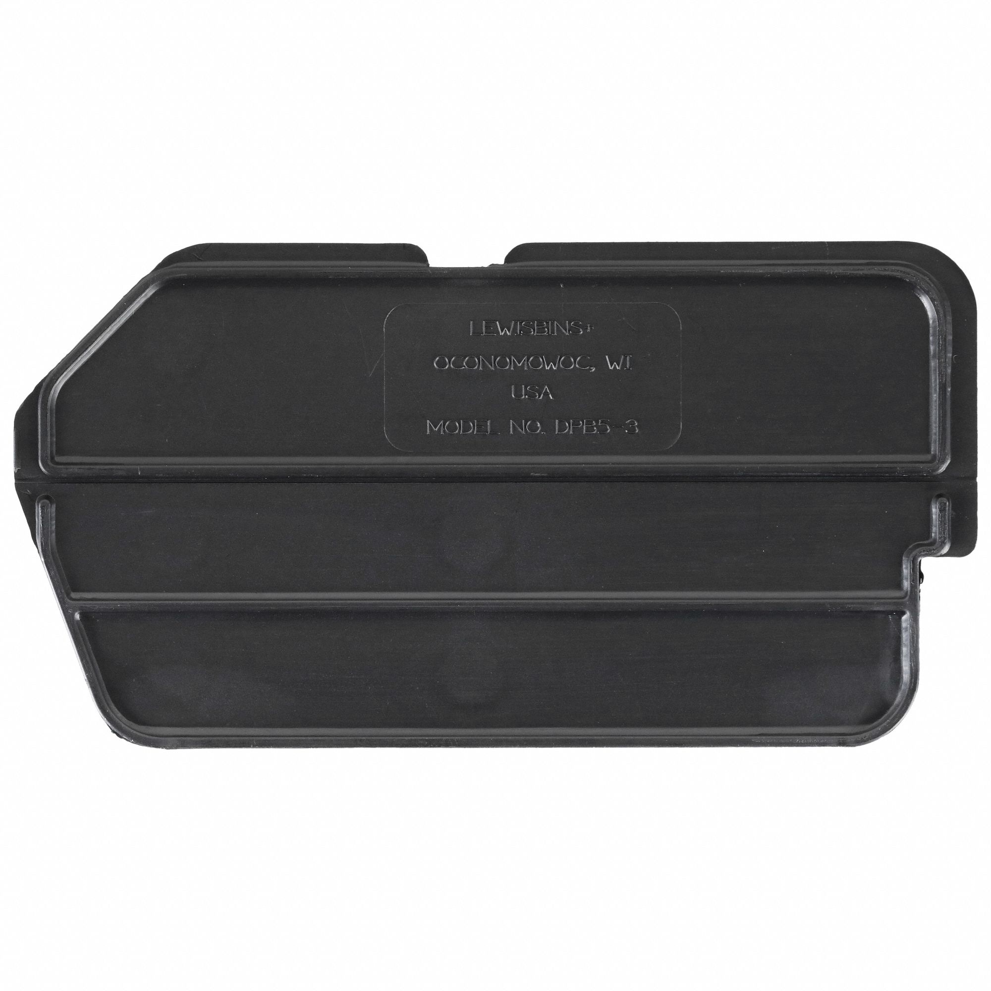 Divider, 3 7/16 in, Black, 6, PK6