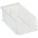 HANG AND STACK BIN, 4⅛ IN X 7⅜ IN X 3 IN, CLEAR, LABEL HOLDERS, 15 LB LOAD CAPACITY