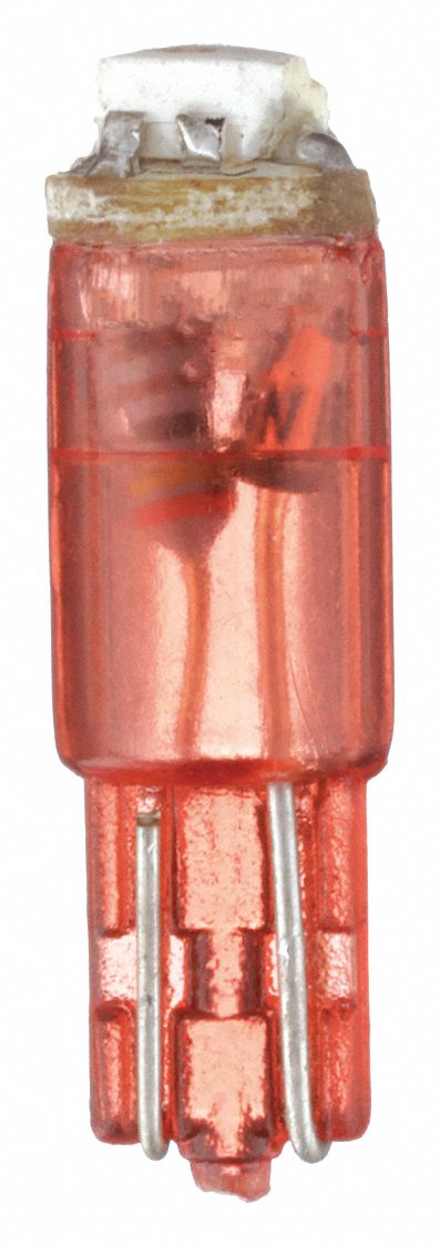 COMPACT LED BULB, PLASTIC WEDGE (W2.1X4.9D), (T) TUBULAR, T1¾, 24V DC, 0.42 W