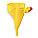 FUNNEL, YELLOW, POLYETHYLENE, FOR USE WITH TYPE I SAFETY CANS