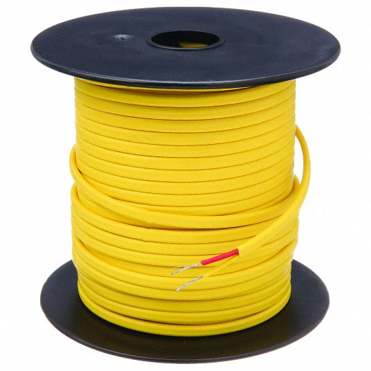 20 AWG Gauge Solid Hook Up Wire Yellow 100 ft 0.0320 UL1007 300