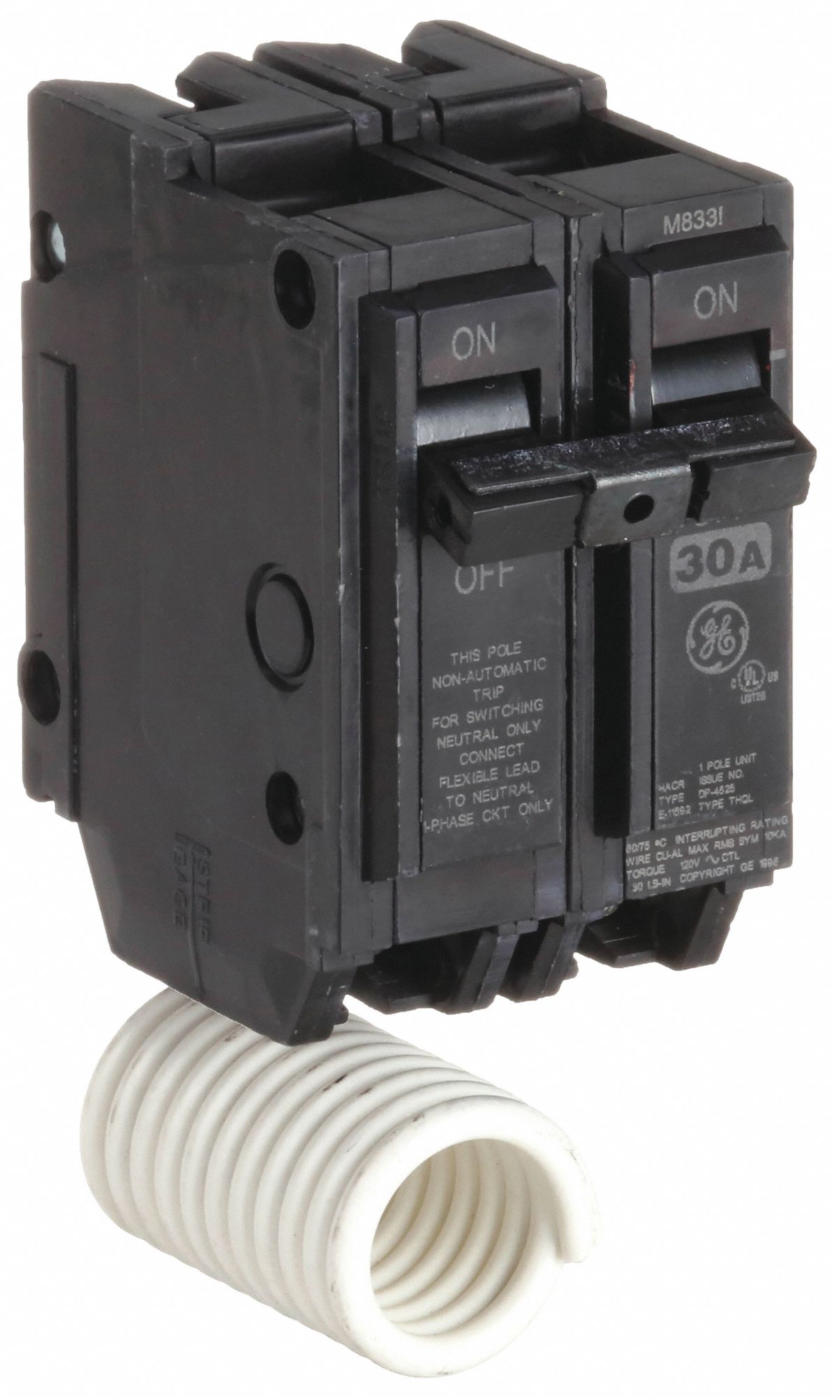 GE, THQL, 30 A, Miniature Circuit Breaker 3AGG7THQL21WY30 Grainger