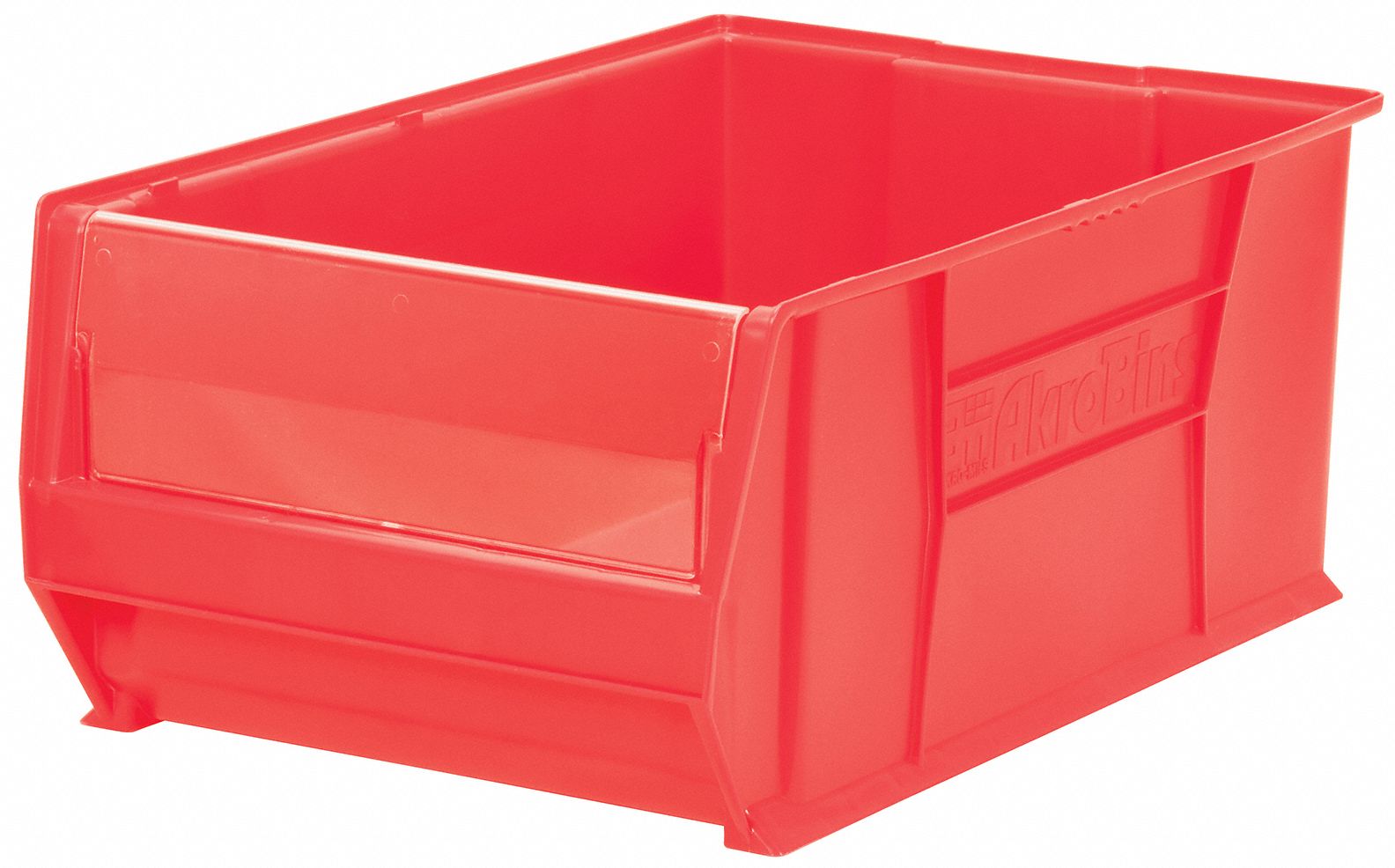 AKROMILS Super Size Bin 29 1/4 in Overall Lg, 18 3/8 in x 12 in, Red