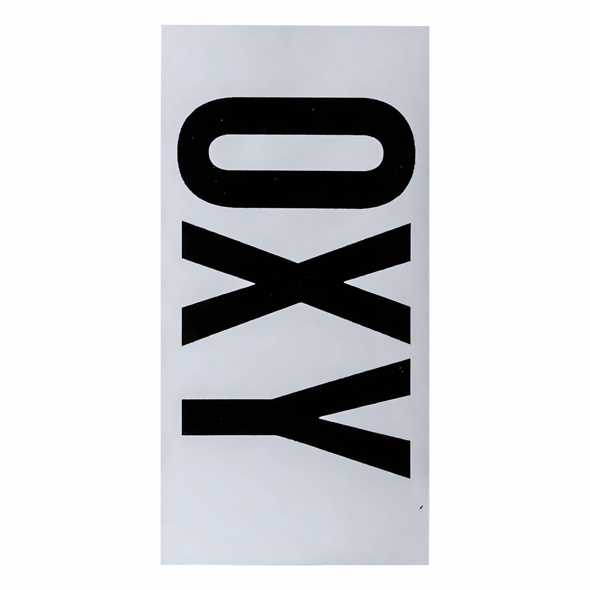 Right-To-Know Label: Vinyl, 2 in Ht, 4 in Wd, 0.004 in Thick, Permanent Adhesive, 4 in x 2 in, 10 PK