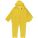 3-PIECE RAINSUIT WITH DETACHABLE HOOD/JACKET/PANTS, YELLOW, XL, PVC, 10 MIL