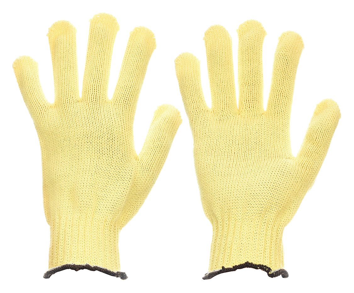 GANTS RÉSISTANT COUPURES,P(7),NIVEAU ANSI RÉSISTANCE AUX COUPURES A2,SANS ENDUIT,KEVLAR,7GA
