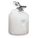 SAFETY DISPOSAL CAN, 2 GAL, WIDE MOUTH, WHT, PE/SS, 14¾ IN H, 12 IN OD, FOR CORROSIVES