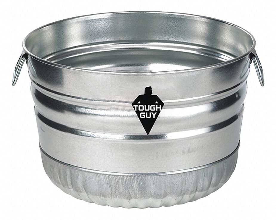UTILITY TUB,9 GAL,SILVER
