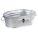UTILITY TUB,4 GAL,SILVER