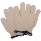 KNIT GLOVES,UNCOATED,COTTON,S,OFF/WHT,PR
